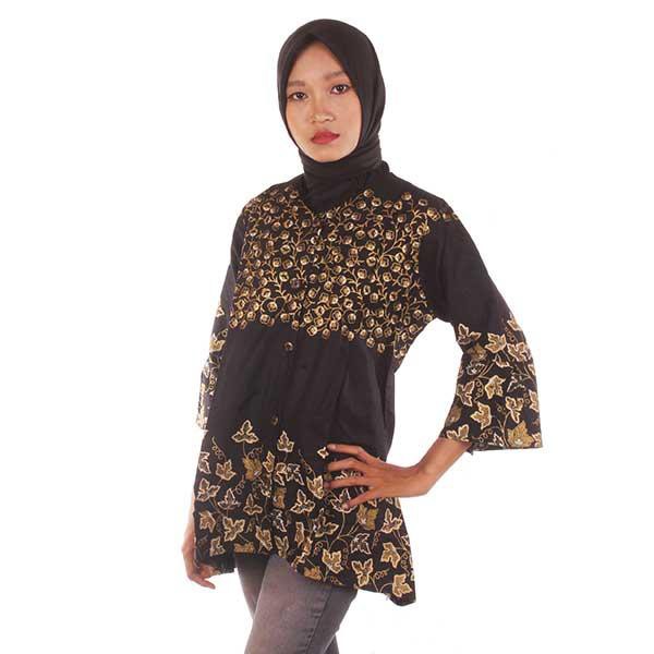 Blouse Batik I Baju Batik Wanita I Blouse Baju Batik Wanita Safira (Bisa Seragam)