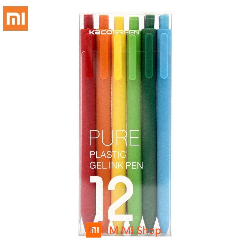 New Package 10PCS Xiaomi Mijia KACO Pen 10 Color 0.5mm Refill Write Ball Pen Draw Sign Pen