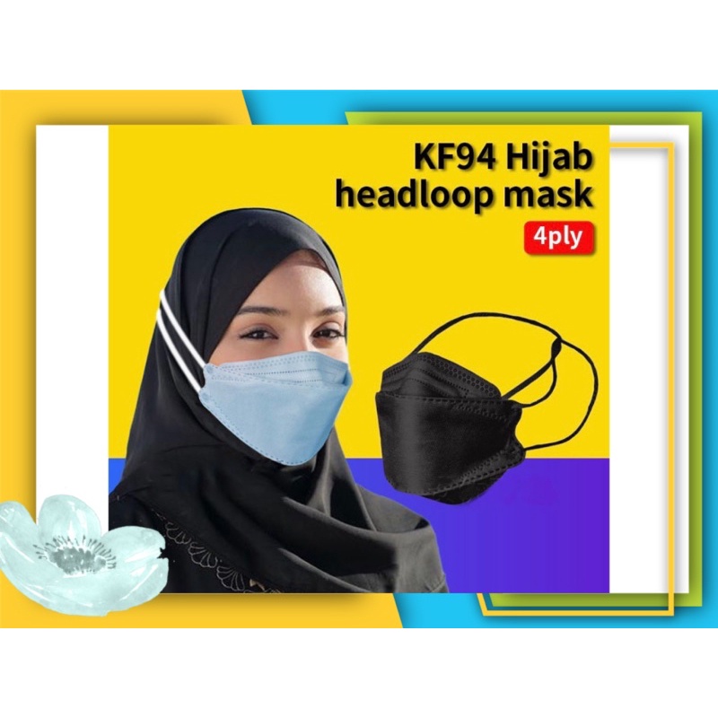 Masker KF94 Hijab Headloop 1pcs