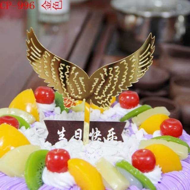 CAKE TOPPER SAYAP ANGEL BRITHDAY MURAH