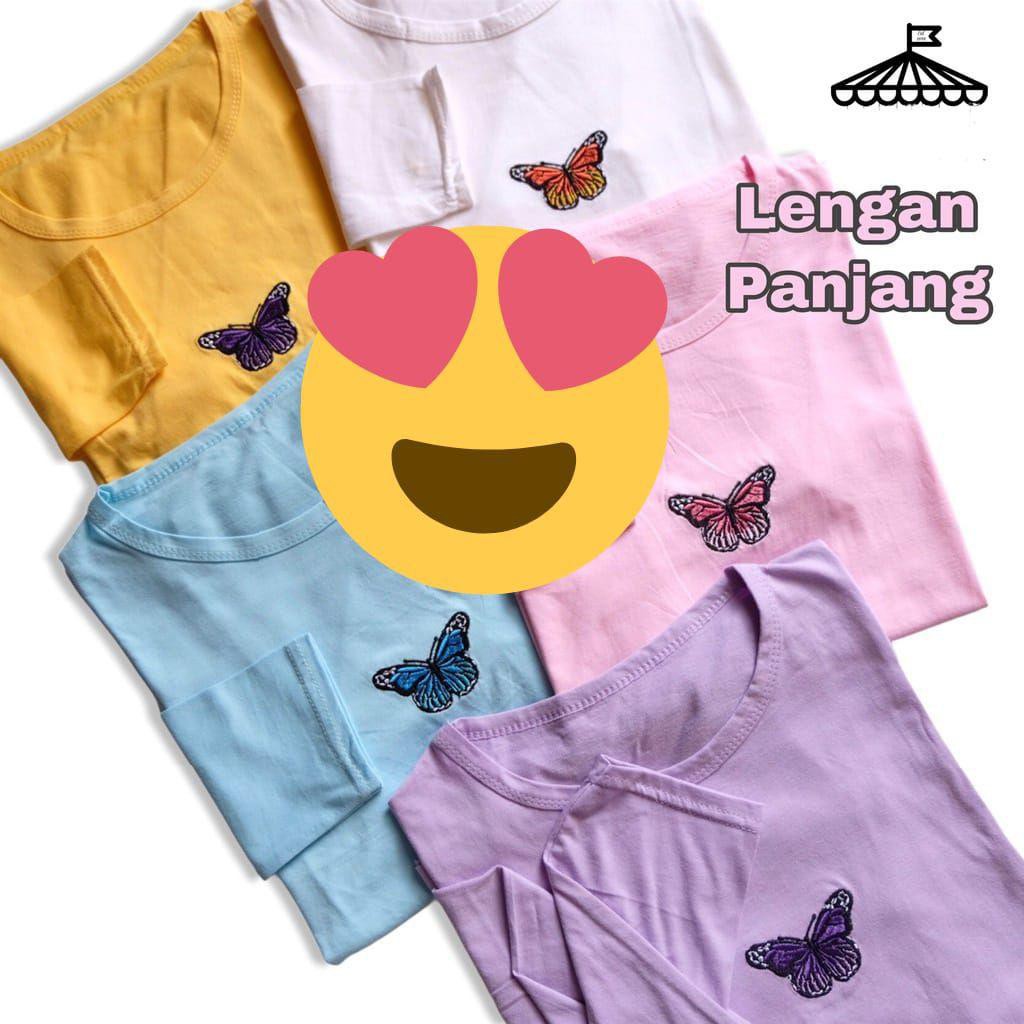 JNY.Co Kaos KUPU-KUPU Lengan Pjg