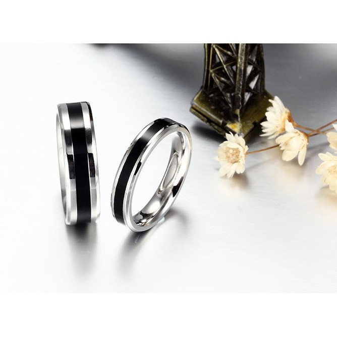 Cincin Couple / Tunangan / Nikah / Pasangan / Titanium C045