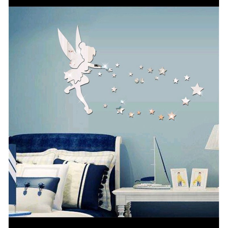 Wall Sticker 3d Acrylik Motif Peri