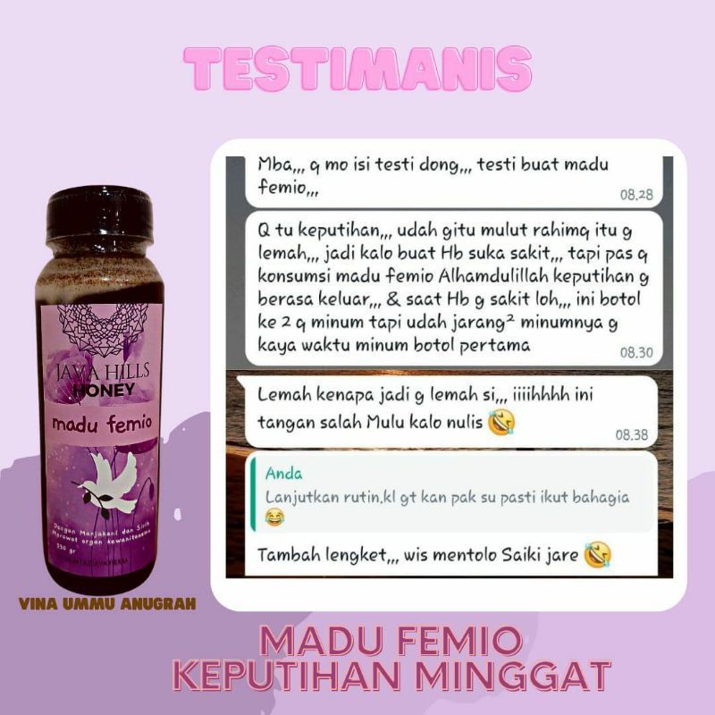 

Madu Femio Java hills | javahills honey | IOS | PROMIL