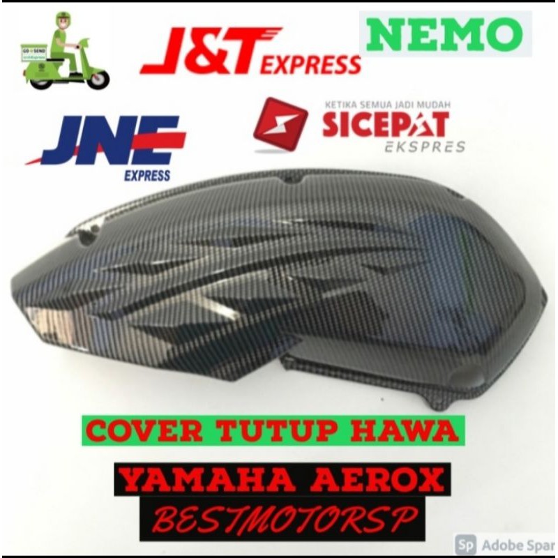 Cover Tutup Hawa Yamaha Aerox 155 Carbon Nemo Original