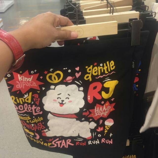 ORDERED Totebag BT21 RJ and Passport Case RJ