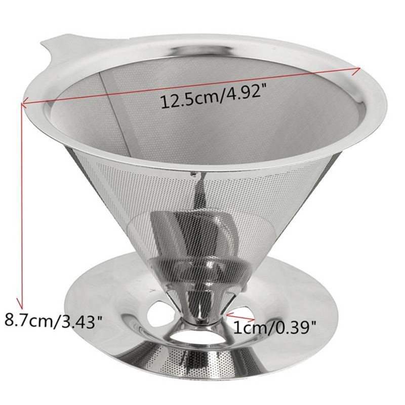 OneTwoCups Filter Penyaring Kopi Double Layer Cone Coffee Filter