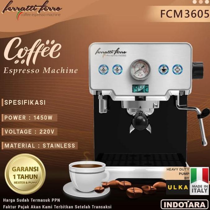 Ferratti Ferro Espresso Machine Fcm3605