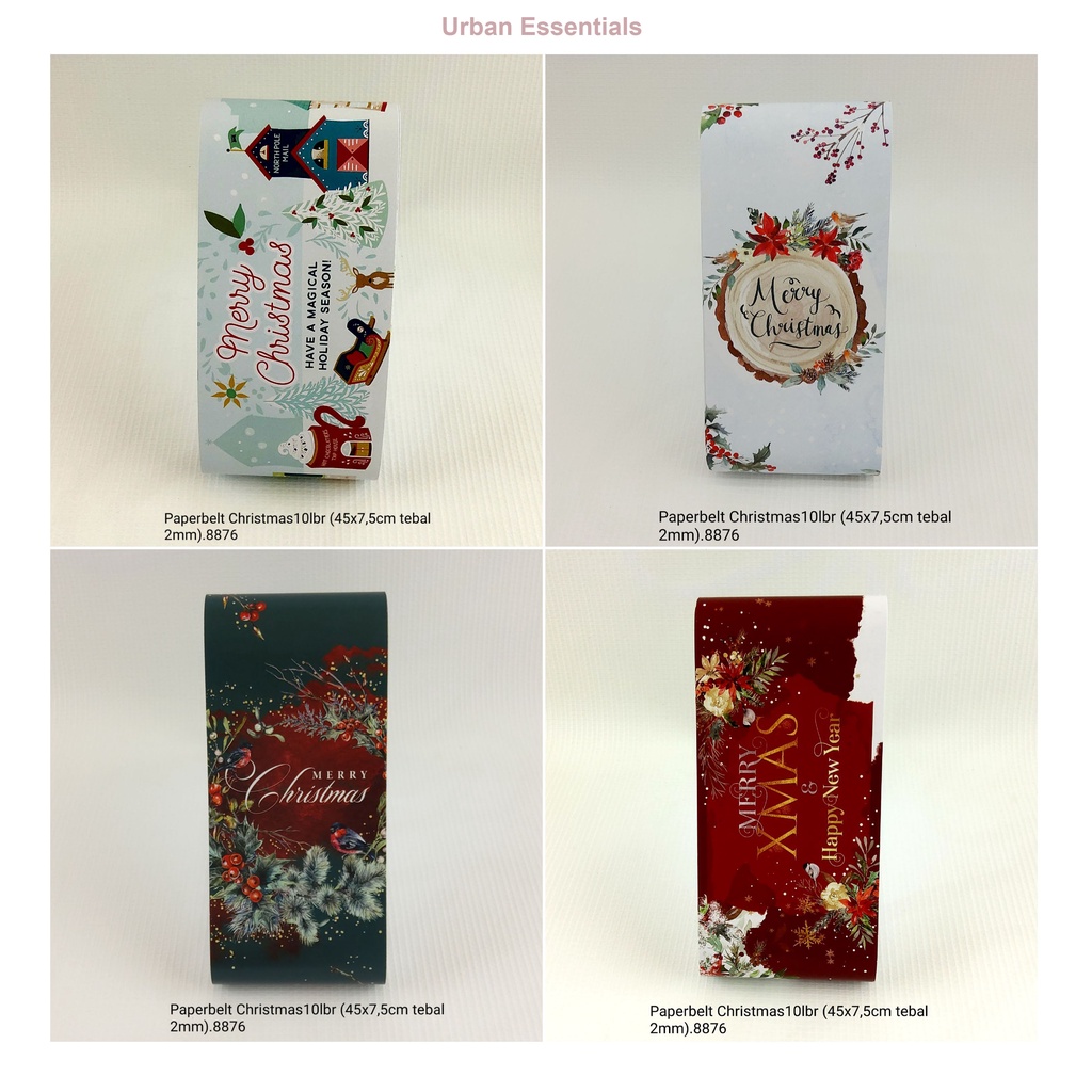 

Label Natal Paperbelt Christmas 10 Lembar Ukuran 45 X 7.5 cm