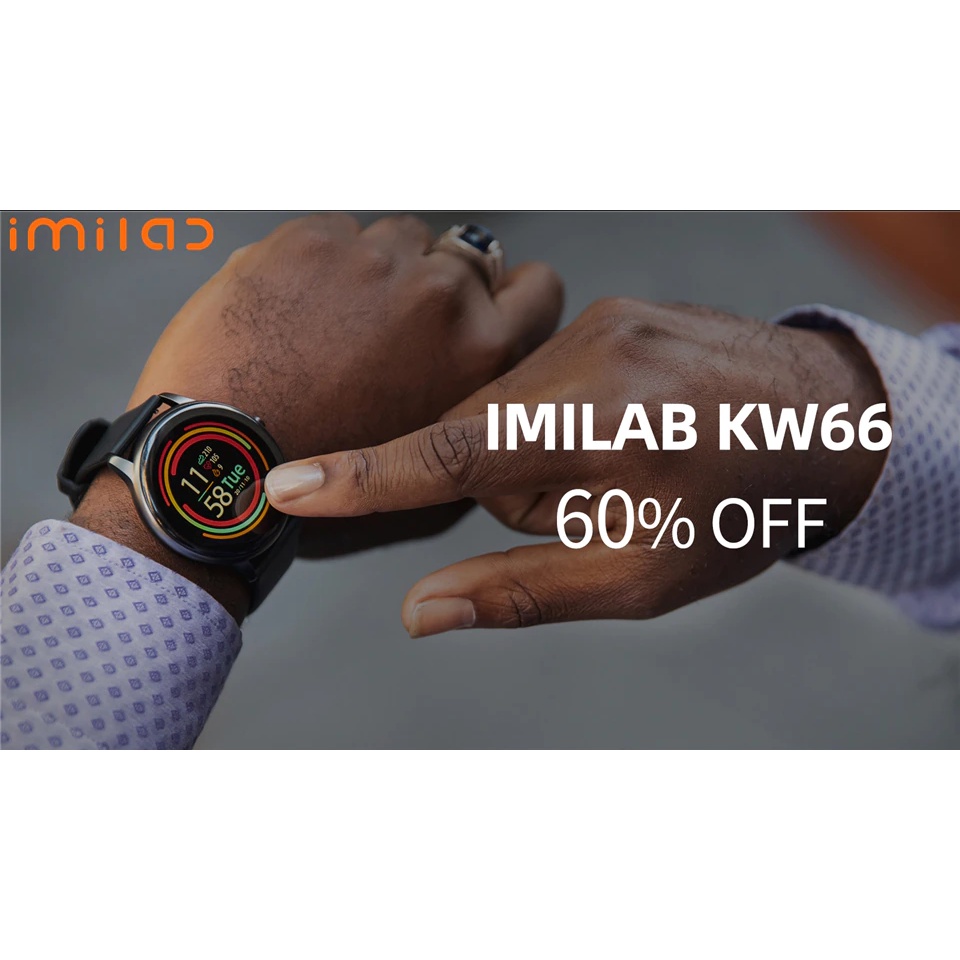 Smartwatch Fitness Tracker Heart Rate Bluetooth 5.0 Mi IMILab KW66
