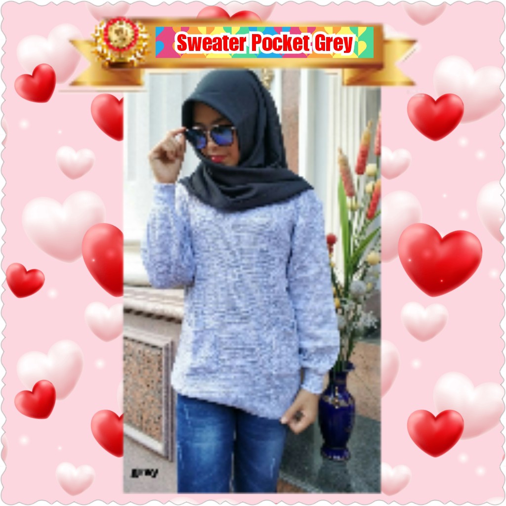 SWEATER POCKET TWIST RAJUT PREMIUM