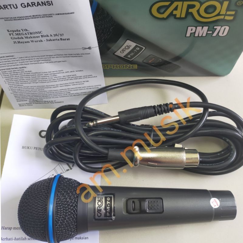 MIC KABEL CAROL PM 70 ORIGINAL MICROPHONES