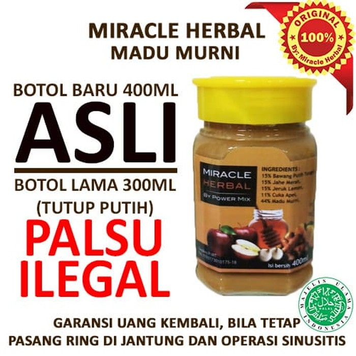 

1 botol miracle herbal by power mix madu murni