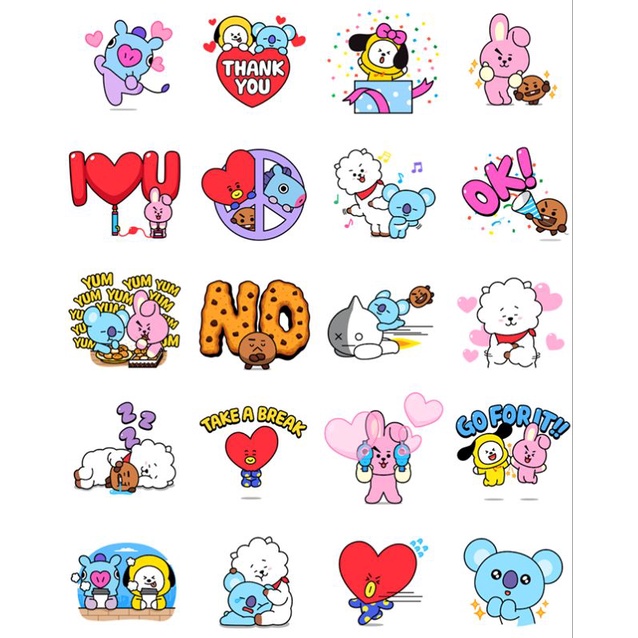 

BT21 stiker murah