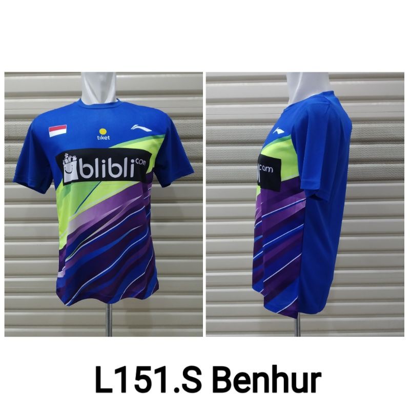 Baju Badminton / Kaos Bulutangkis L151 Sponsor