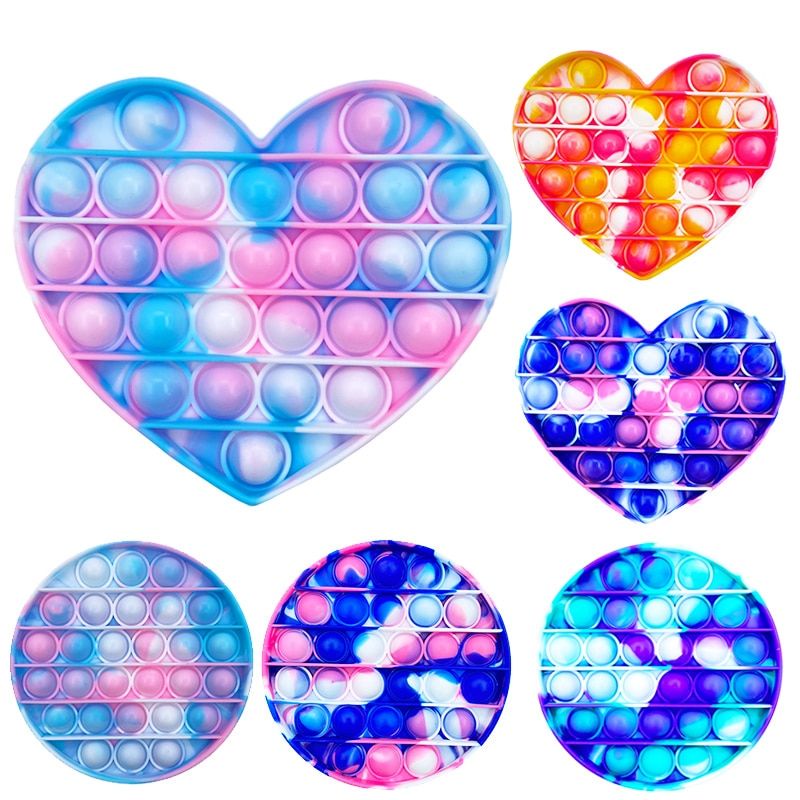 tie dye,pop it jumbo 13cm,puff pop it 