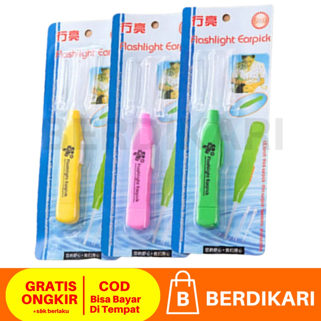 Korek Kuping LED 3 in 1