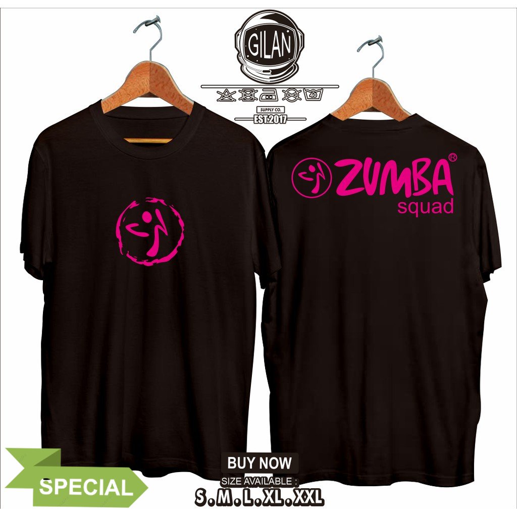 Kaos Baju ZUMBA FITNESS SQUAD Kaos Aerobic Senam Sport - destroku Cloth