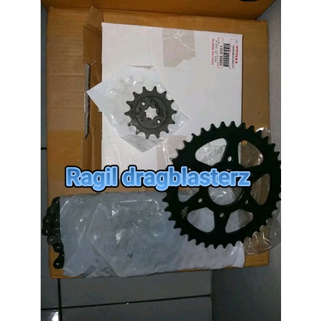 gear set gir set pulsar kawasaki ns200 original kawasaki