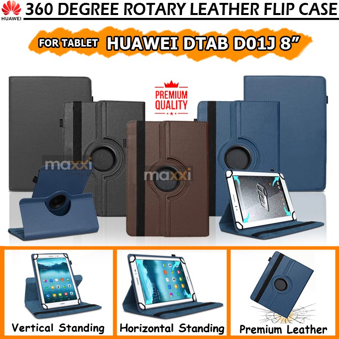 Tab Tablet Huawei Dtab D01J D 01j 8" Bookcover Flipcover Flipcase Flip Book Case Casing Cover Kesing