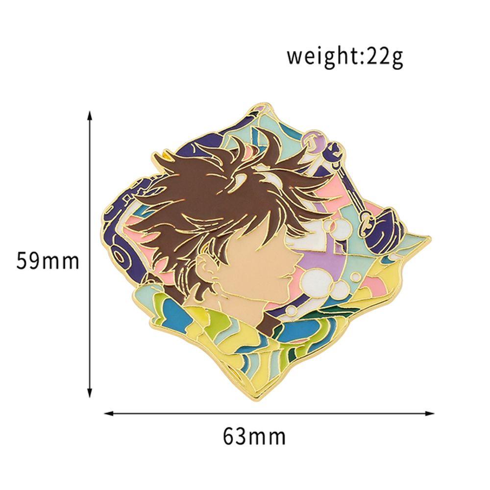 Mxbeauty JoJo Bizarre Adventure Aksesoris Ransel Logam Bros Pakaian Dekorasi Kartun Lencana Pin Enamel Bros