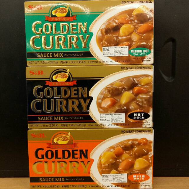 

S&B Golden Saus Kari Curry Sauce Mix 220 gr - Bumbu Saus Kari Instan Jepang
