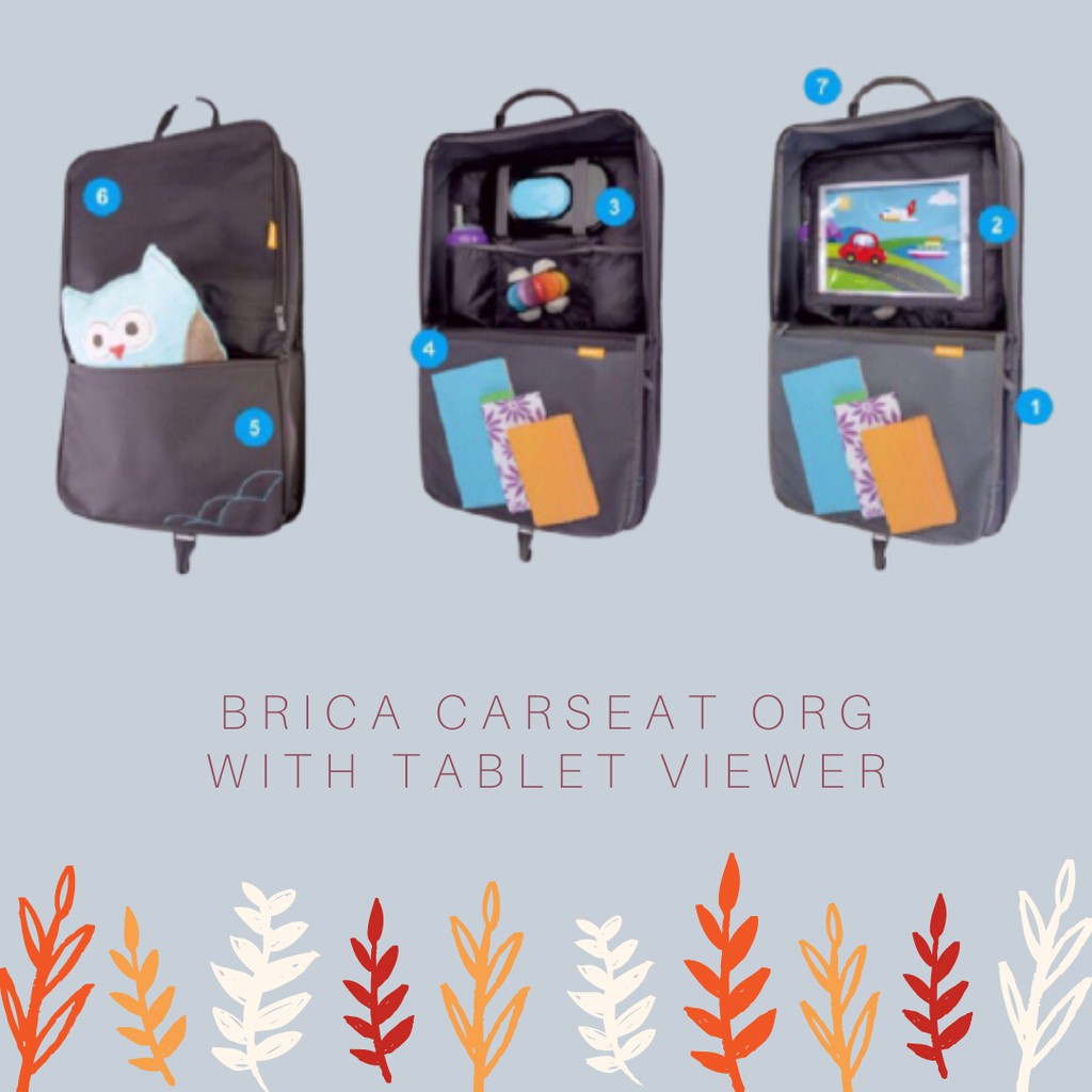 Brica Carseat ORG With Tablet Viewer