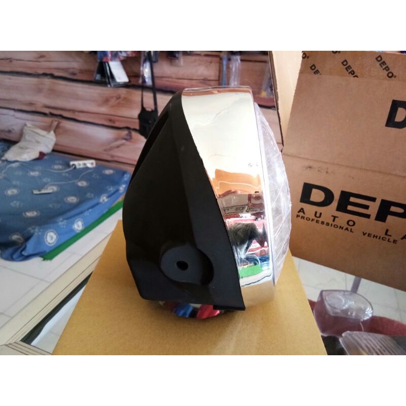 lampu tiger batok hitam dof mirip ori set lampu merek OKD