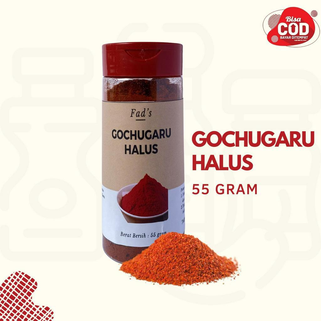 Gochugaru Kasar 55gr - Gochugaru Halus 55gr - Gochugaru Asli Korea - Gochugaru Botol