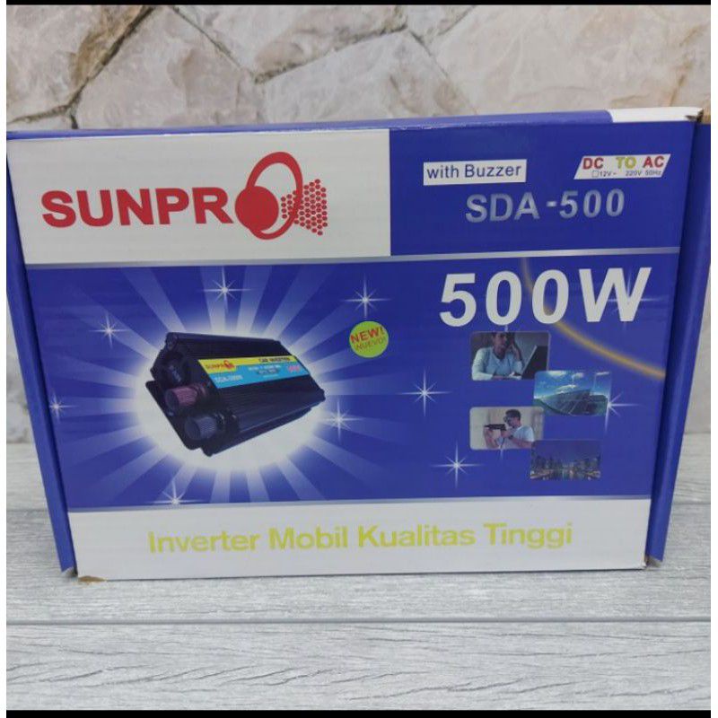 COD POWER INVERTER SUNPRO 500W 12V-24V//INVERTER SUNPRO SDA-500W