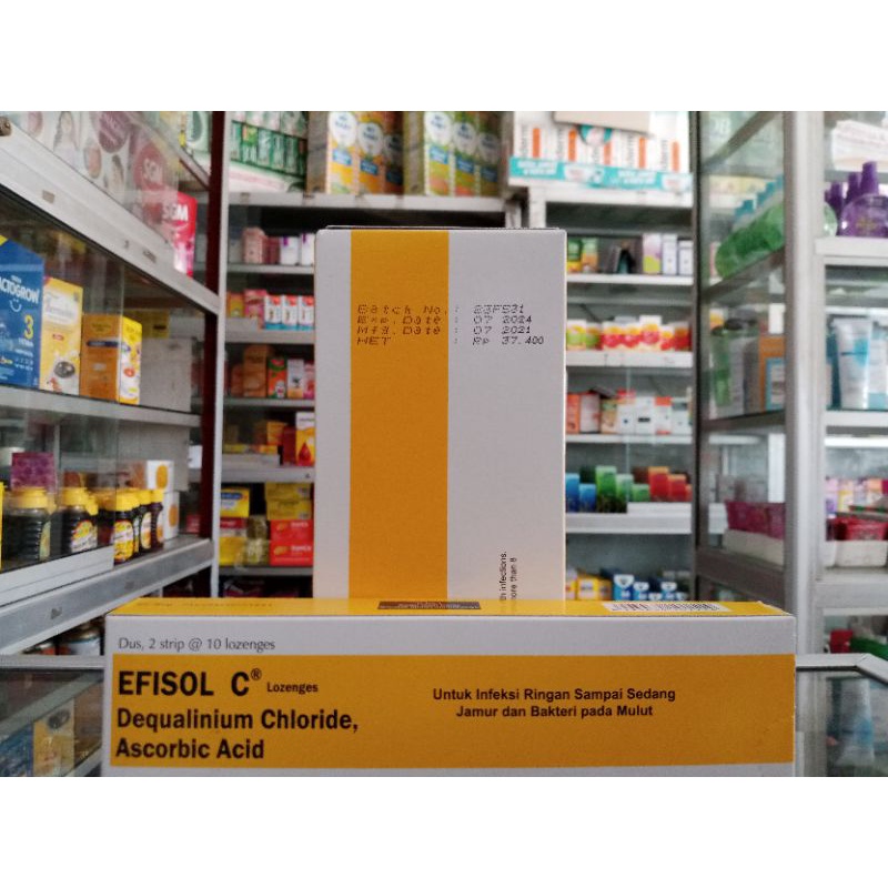 EFISOL C LOZENGES PER BOX @20 TABLET ED 10/2025