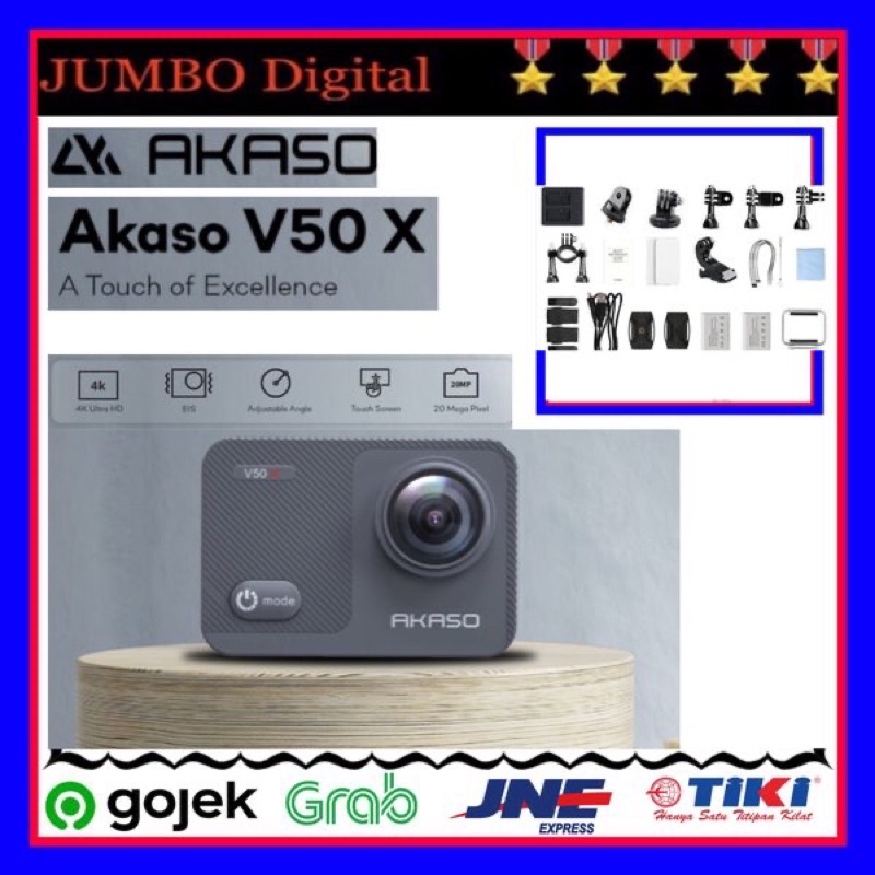 AKASO V50X ACTION CAMERA FULL HD 4K EIS WIRELESS CAM