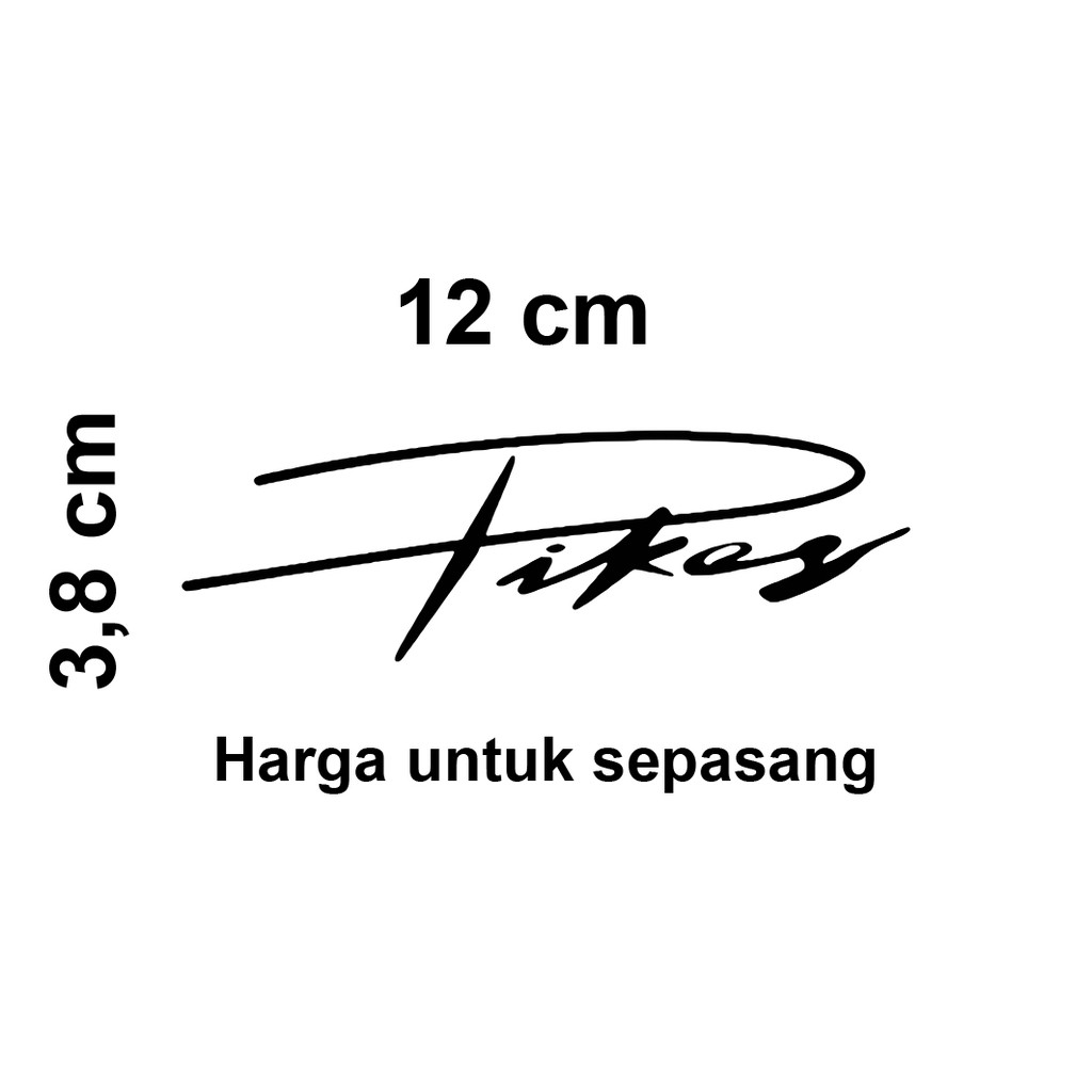 Sticker Sepeda Cutting Vinyl Element Pikes 2 buah