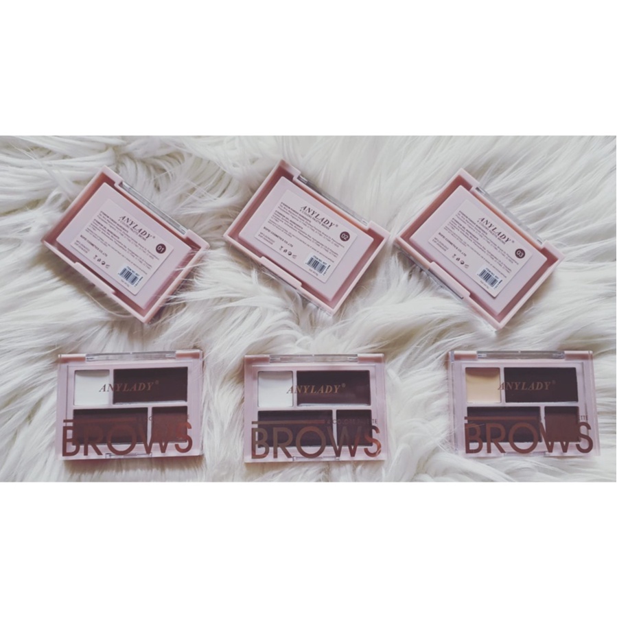 ANYLADY Eyebrow 4 Colors Palette Brows - KosmetikMata