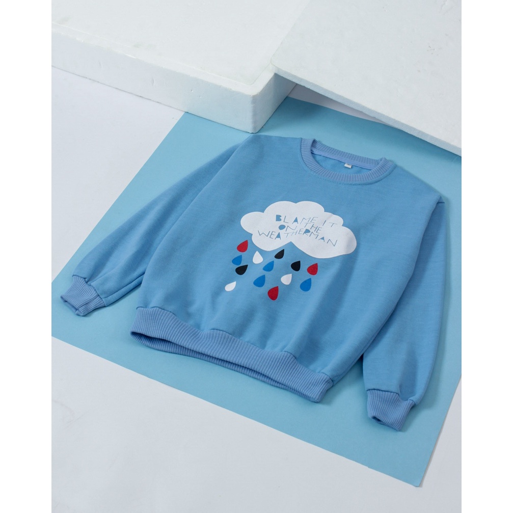 ZAHRA Pakaian Anak BLAME IT Sweater Fleece Anak Perempuan Umur 1 - 5 Tahun