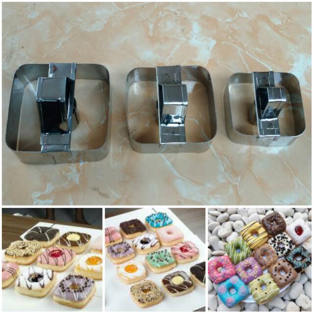 Cetakan Donat Set Kotak Donut Cutter