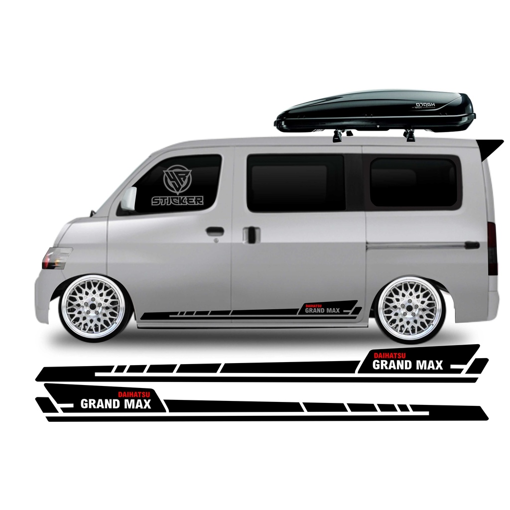CUTTING STICKER MOBIL GRAND MAX MINIBUS GRAND MAX BLINDVAN SERNA LUXSIO DLL