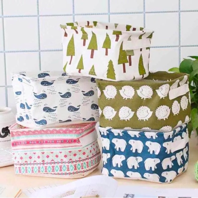 Desktop Storage Mini Kotak Penyimpanan Serbaguna Keranjang Box Multifungsi Organizer Basket