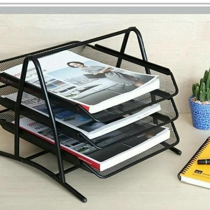 

[[COD]] Letter Tray 3 Susun / Rak Tempat Dokumen / Paper Tray Organizer FREE ONGKIR Kode 176