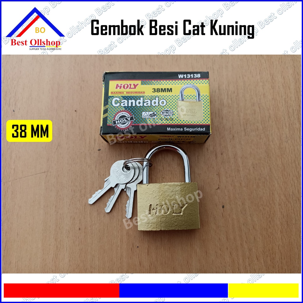 Gembok Cat Kuning  / Gembok Kecil / Gembok Koper / Gembok Loker