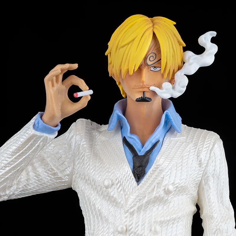 Mainan Action Figure Model Anime One Piece Sanji Flame Fighting Sanji Vinsmoke Smoking Untuk Hadiah Anak