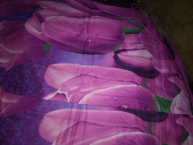 Sprei Motif Andira Ungu Sets 180x200cm - Seprei Bunga Ungu