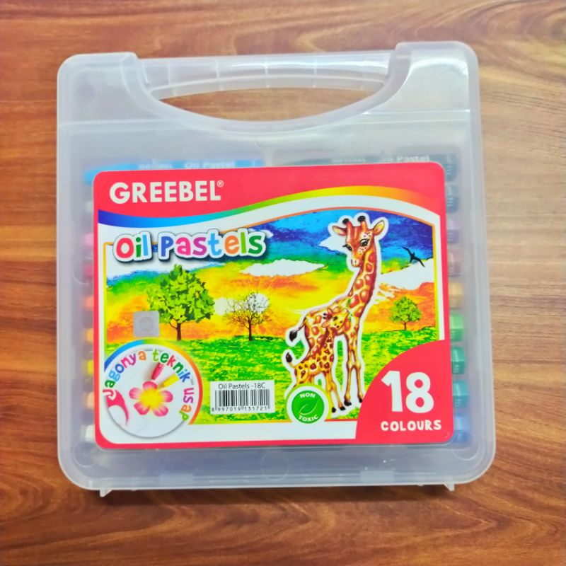 

crayon oil pastel greebel 18 warna