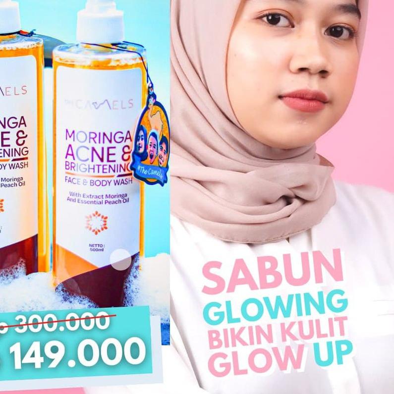 ♨ THE CAMELS MORINGA ACNE & BRIGHTENING SABUN MANDI ORIGINAL ✿