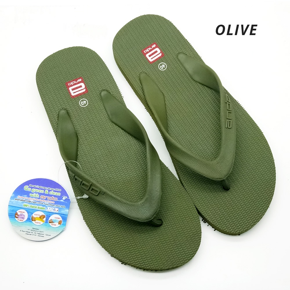 Sandal Karet Pria-Sandal Karet Jepit Pria ANDO HAWAII 38-42