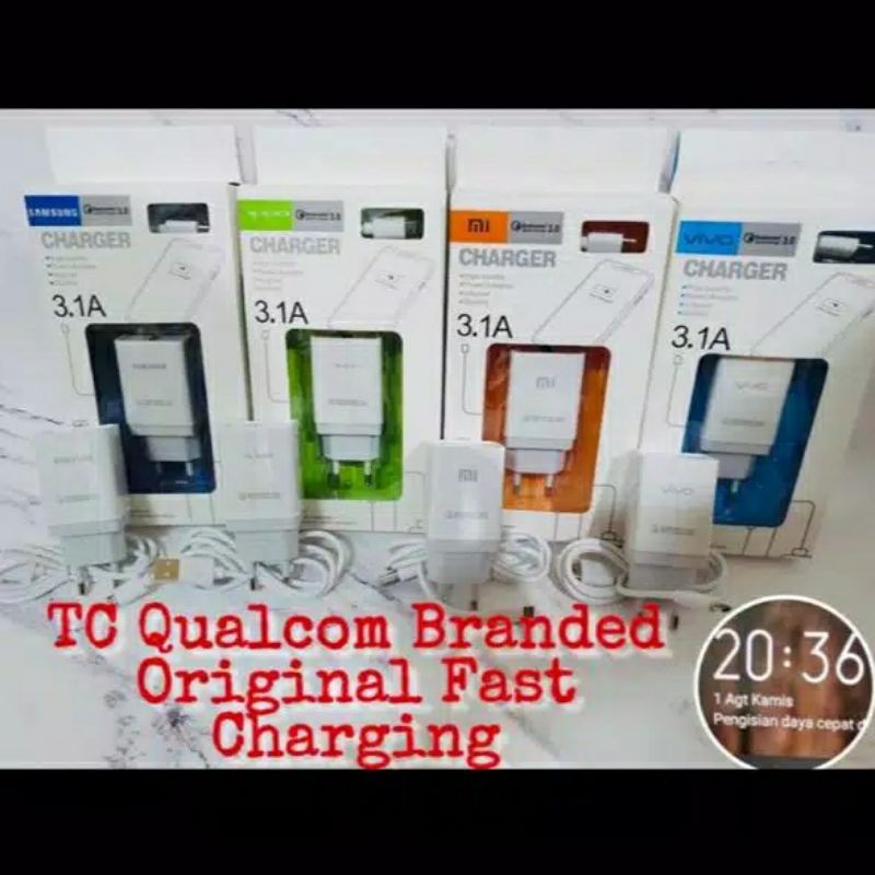 Charger Fast Charging 3.1A SAMSUNG / VIVO / XIAOMI | Charger Android