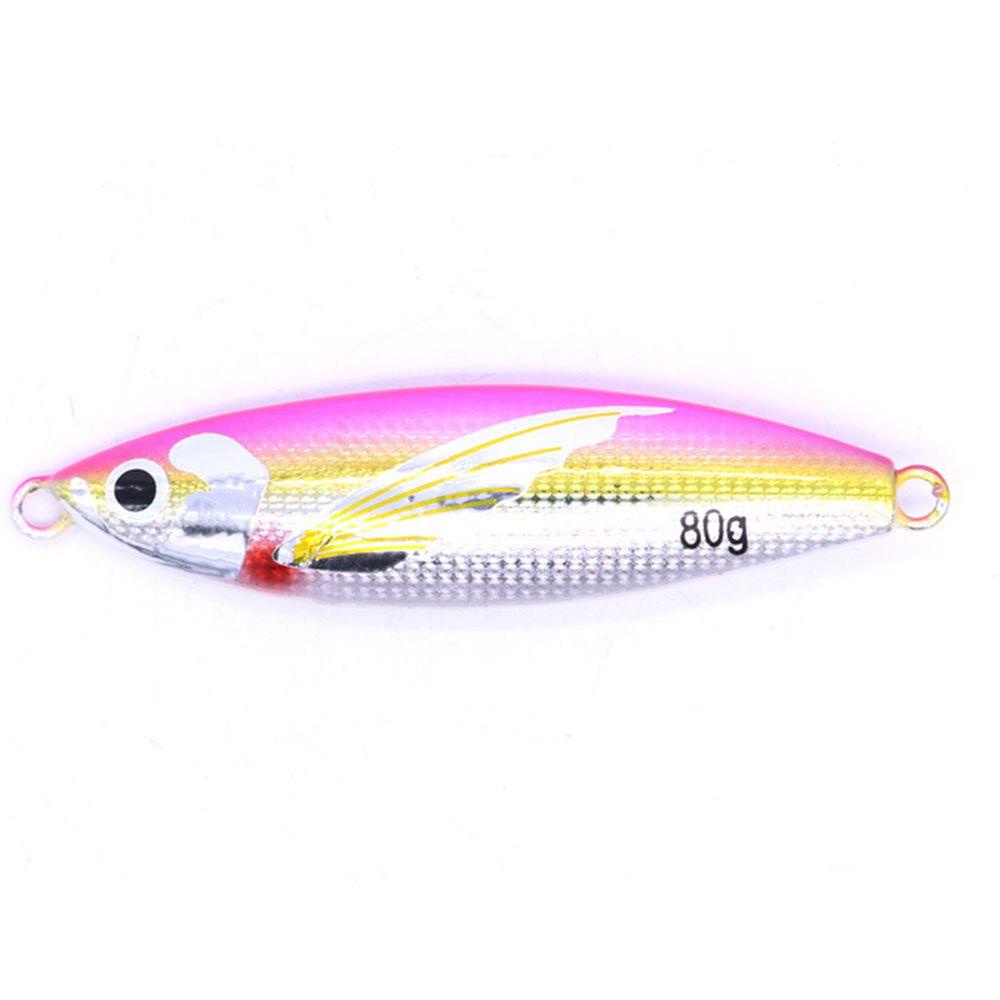 TOP 40g 60g 80g 100g Logam Metal Jig Bass Hook Memimpin Pengecoran Bersinar Slow Jigging Memancing Umpan