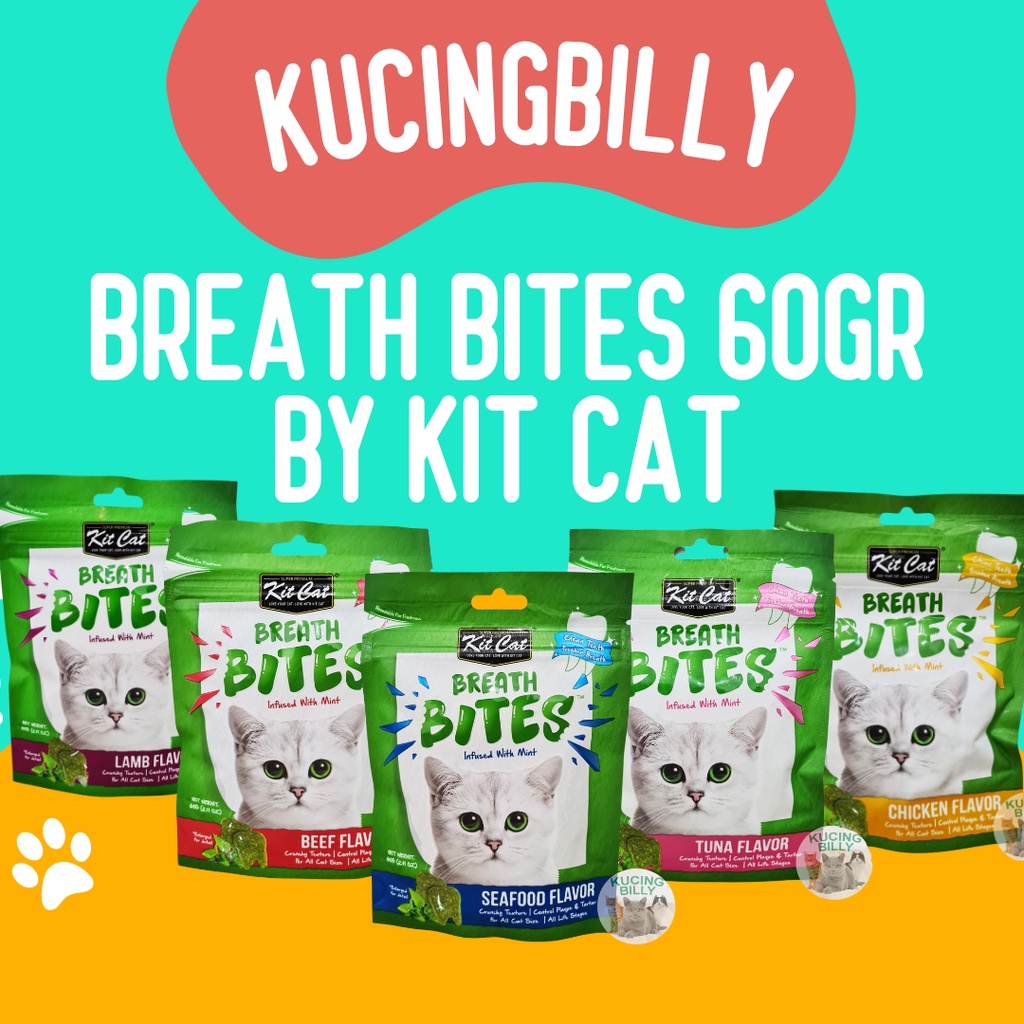 Breath Bites Kit cat 60gr Snack kucing