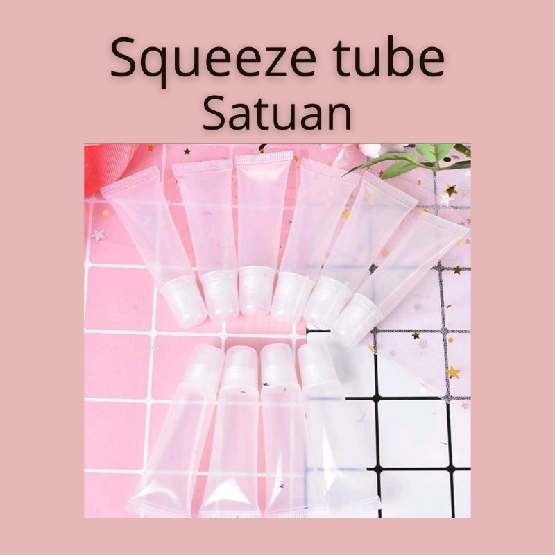 Squeeze Tube Lip Gloss / tempat lip gloss / container lip gloss satuan