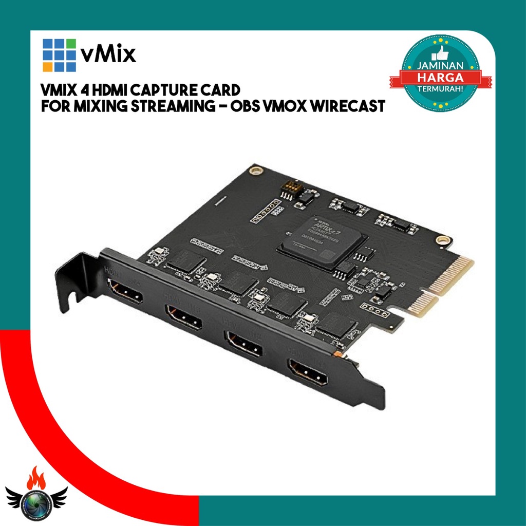 VMIX 4 HDMI Capture Card for Mixing Streaming - OBS VMOX Wirecast